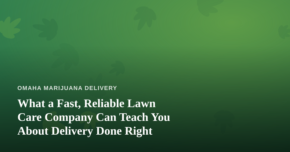 What a Fast, Reliable Lawn Care Company Can Teach You About Delivery Done Right